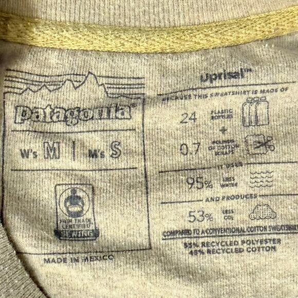 Patagonia Brown Organic Pullover Spirited Seasons Uprisal Crew Sweatshirt size S - Picture 2 of 10
